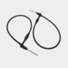 Latiguillo Lanyard de acero con lazo 17 cm